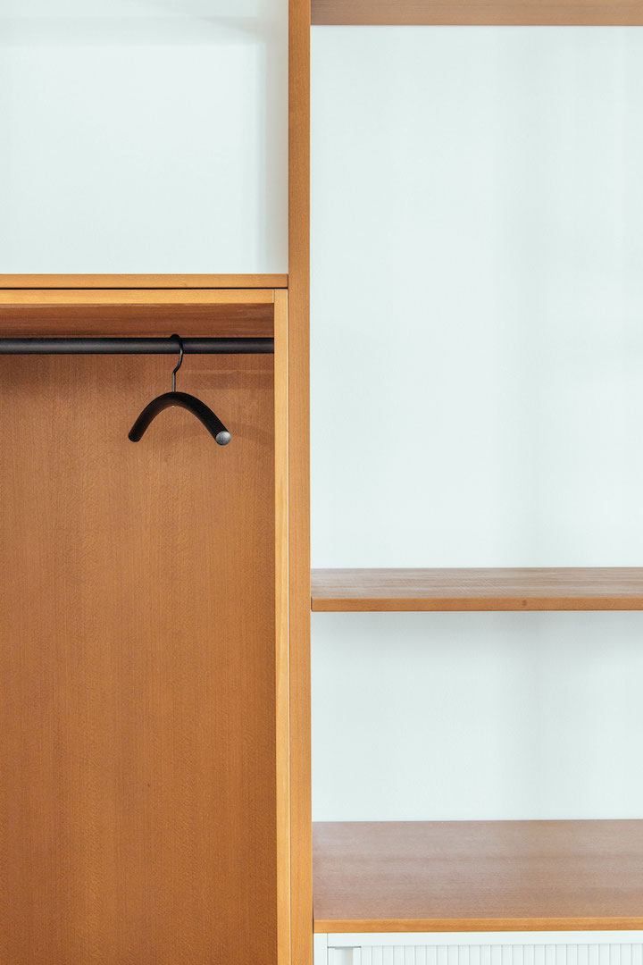 Raumplan mit eingebauter Garderobe